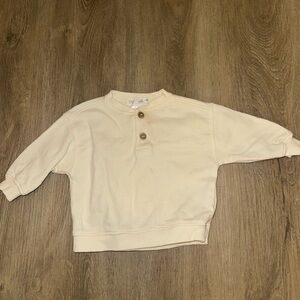Zara Cream Kids Sweatshirt